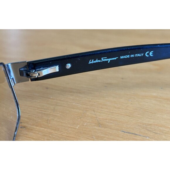 SALVATORE FERRAGAMO 1805 821 Black Glasses Frames Italy 52-17-140 Trifocal Lens